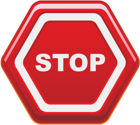 Red Stop Sign Octagon