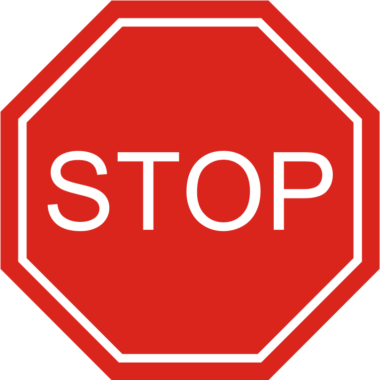 Red Stop Sign Octagon