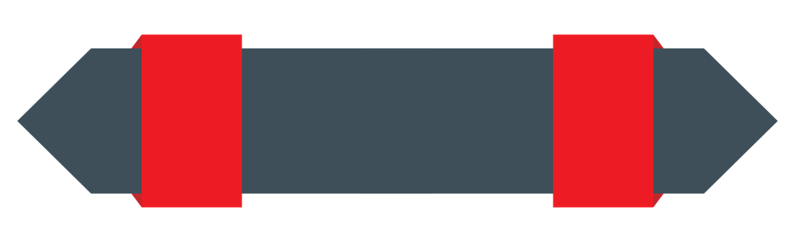 Red Striped Black Banner Design PNG with transparent background