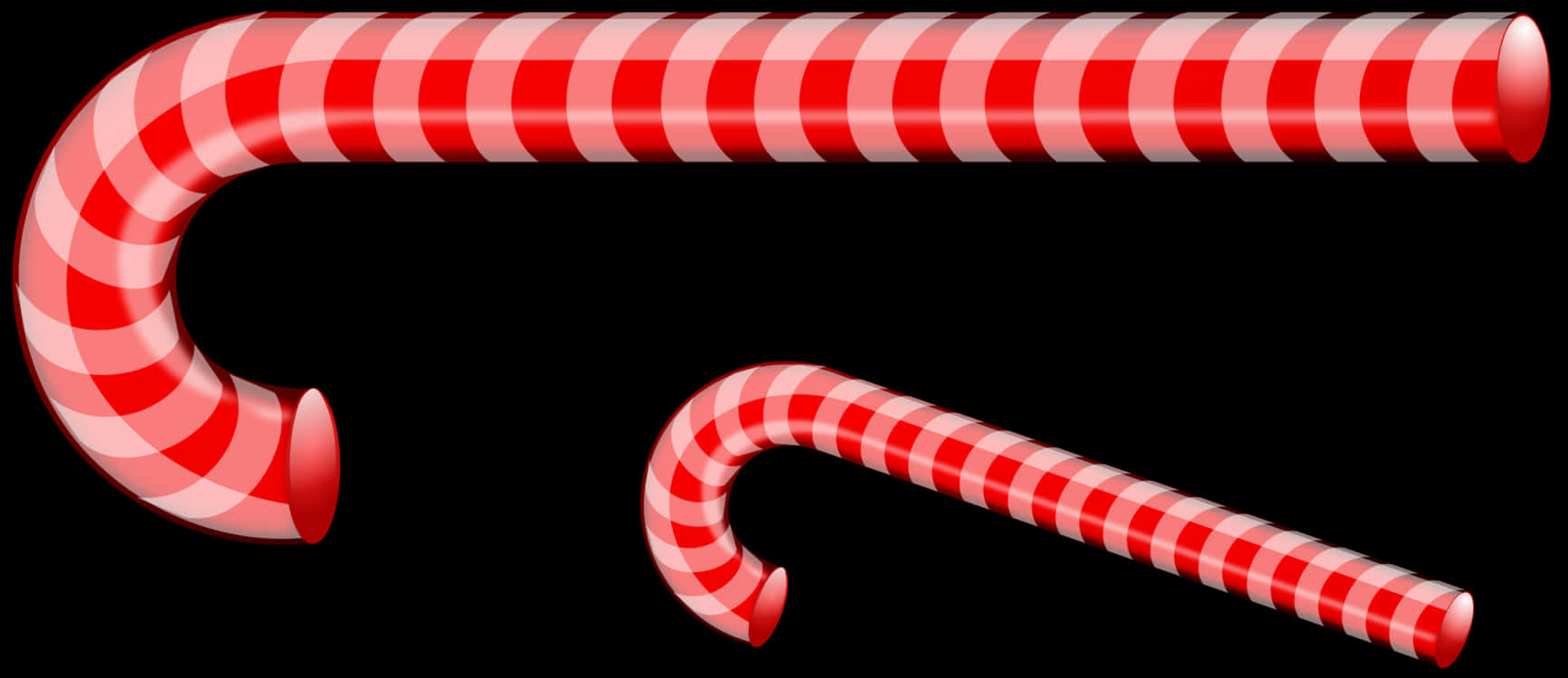 Red Striped Candy Cane Graphic