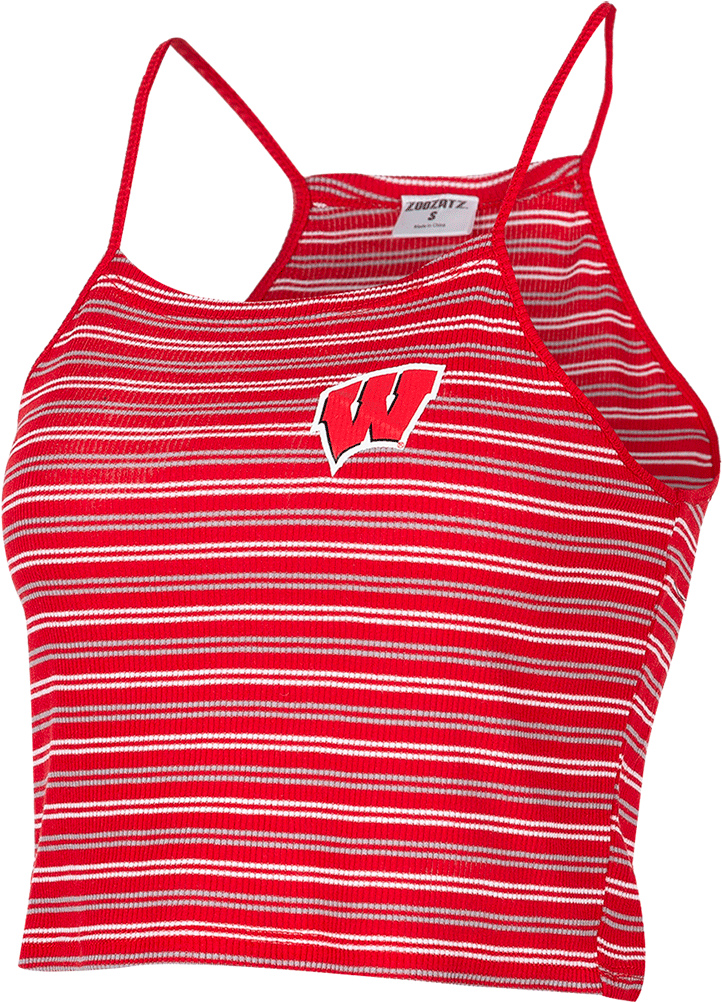 Cover Image For Zoozatz Women's Crop Striped Motion - Active Tank, HD Png Download PNG with transparent background