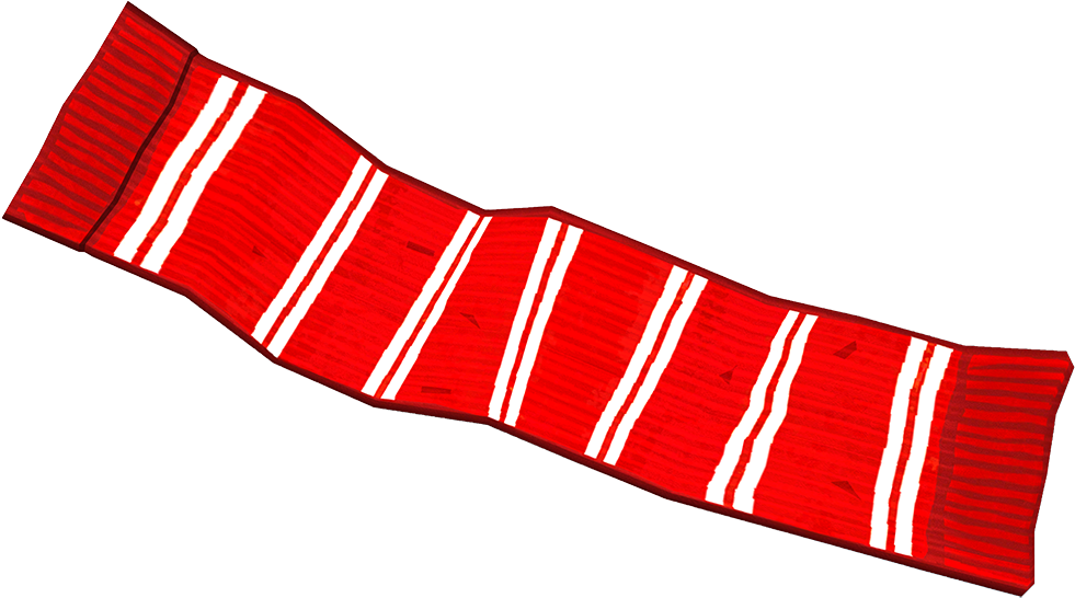 Red Striped Scarf Graphic PNG image with a transparent background, free high-resolution download