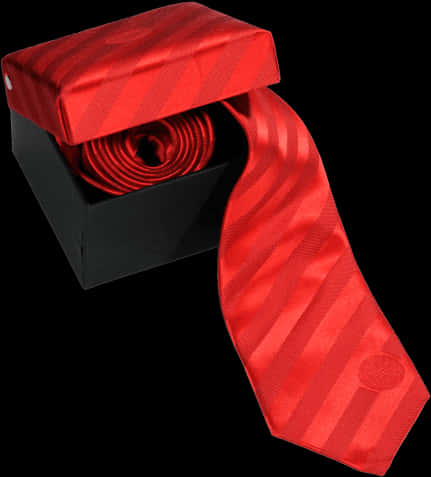 Red Striped Tiein Black Box