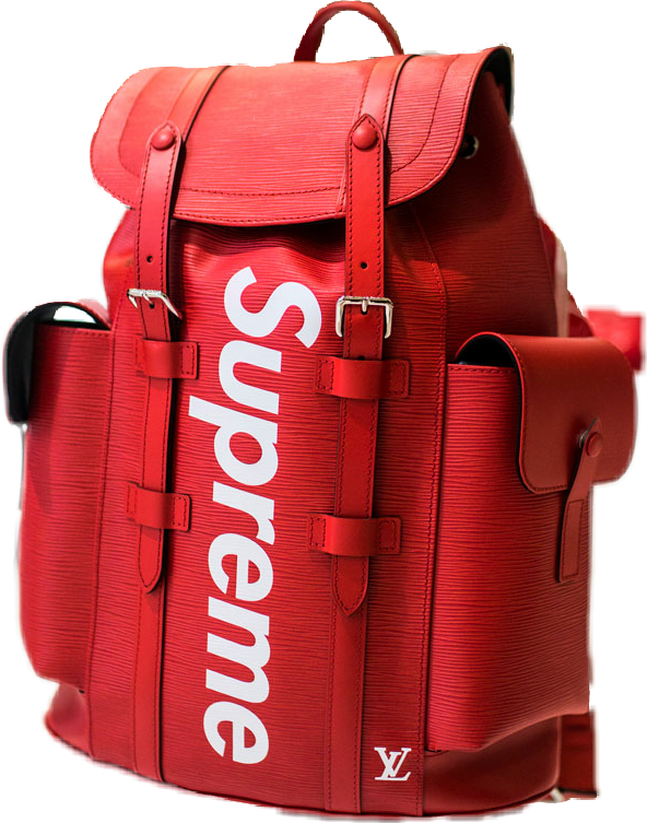 Red Supreme Branded Backpack