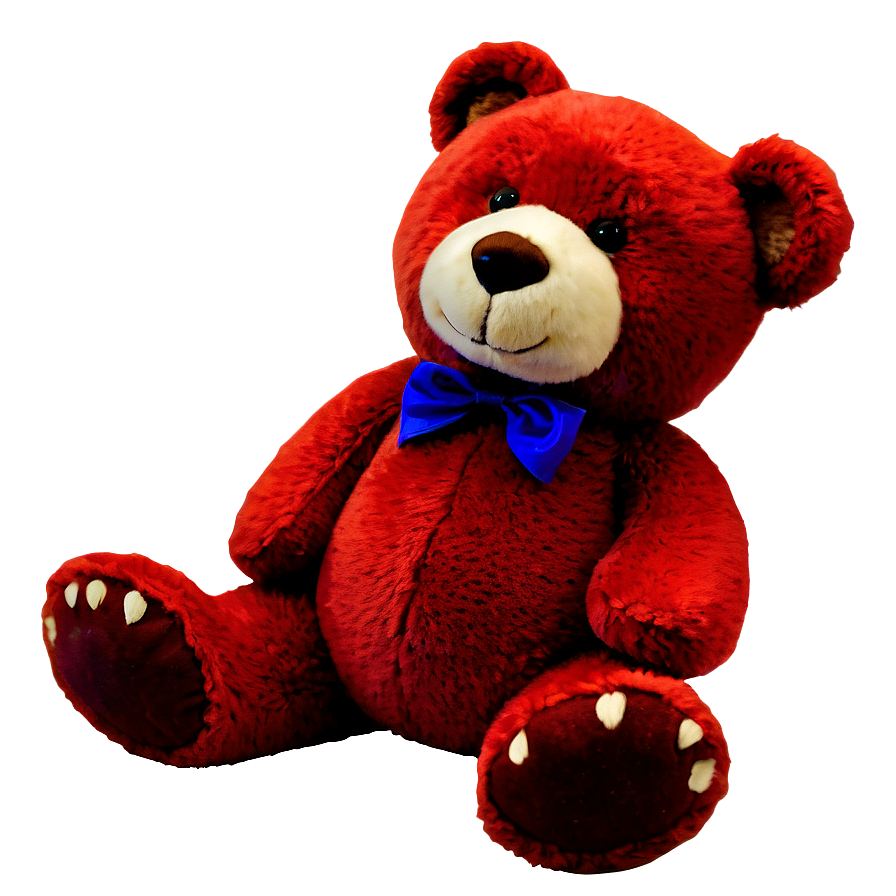 Red Teddy Bear PNG 05212024 PNG with transparent background
