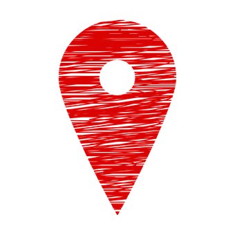 Red Texture Map Pin Icon