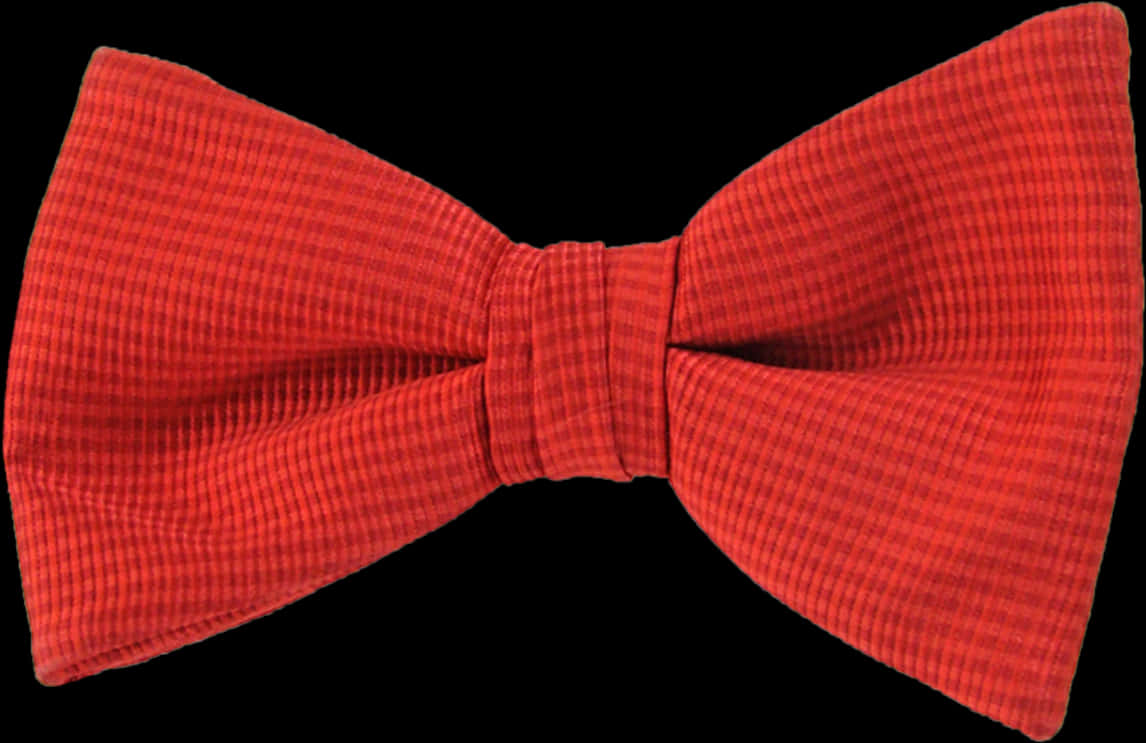 Red Textured Bow Tie PNG with transparent background
