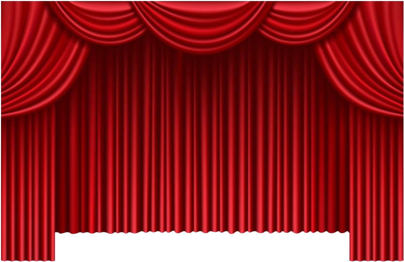Red Curtain Png Clipart Background - Transparent Red Curtain Png, Png Download PNG with transparent background