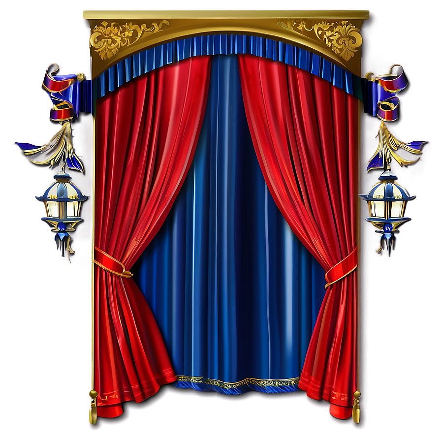 Red Theater Curtain PNG 06252024 PNG with transparent background