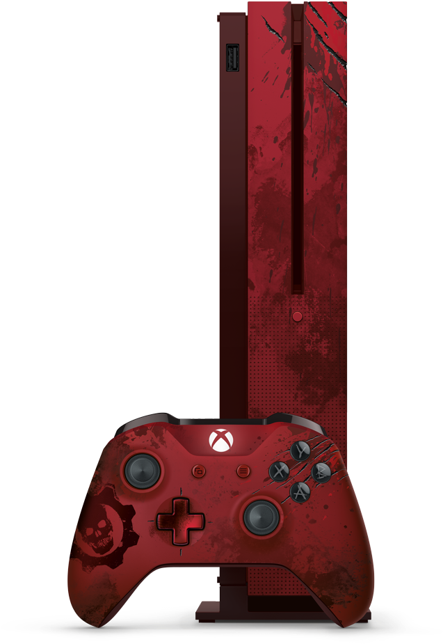 Xbox One S “gears Of War 4” Limited Edition 2tb Bundle - Xbox One S Gears Of War 4, HD Png Download PNG with transparent background