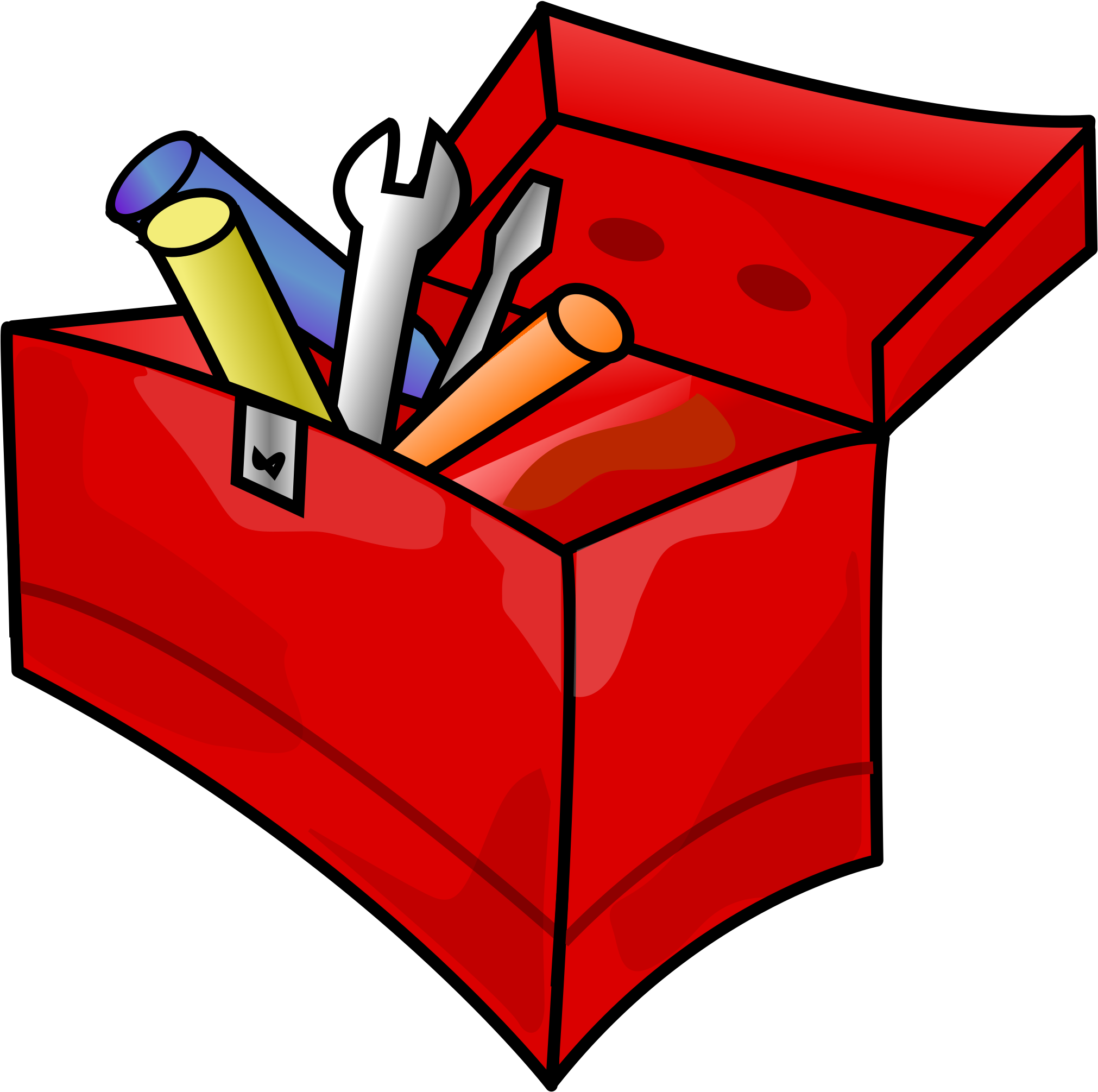 Red Toolbox Cartoon