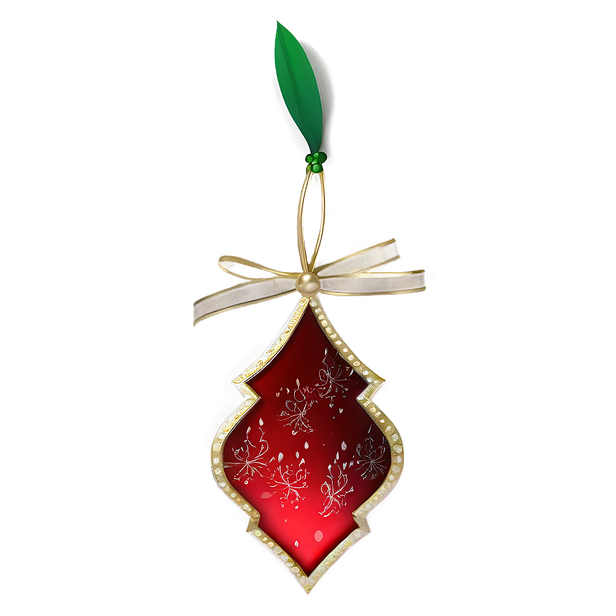 Red Tree Ornament Png Hnl