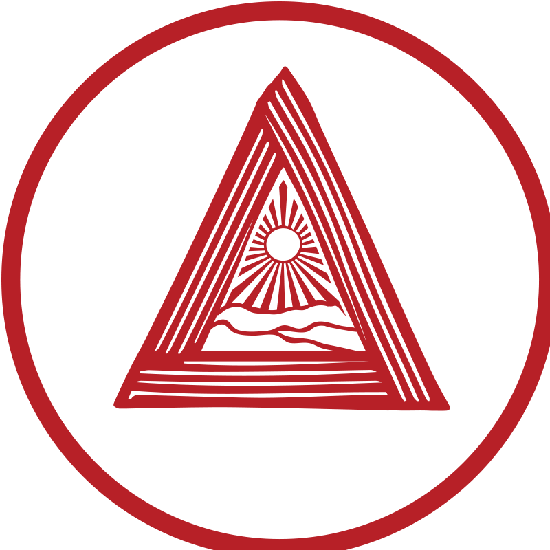 Red Triangle Evil Eye Symbol