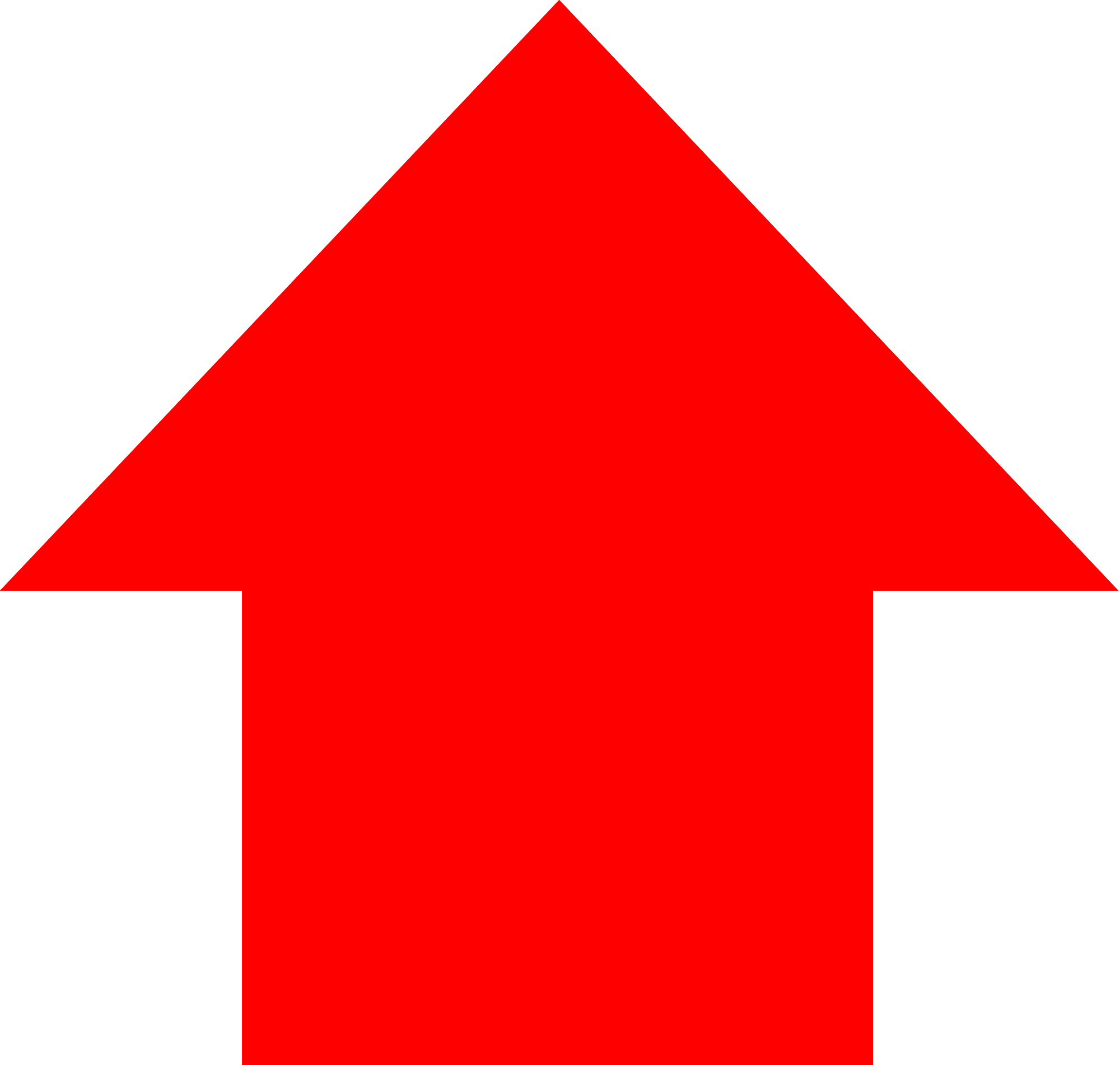 Red Up Arrow Graphic