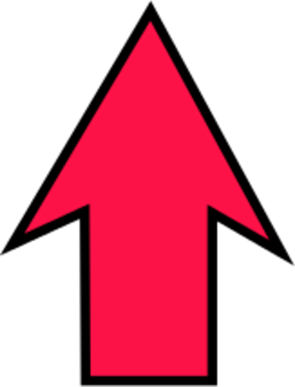 Red Upward Arrow Clipart.png