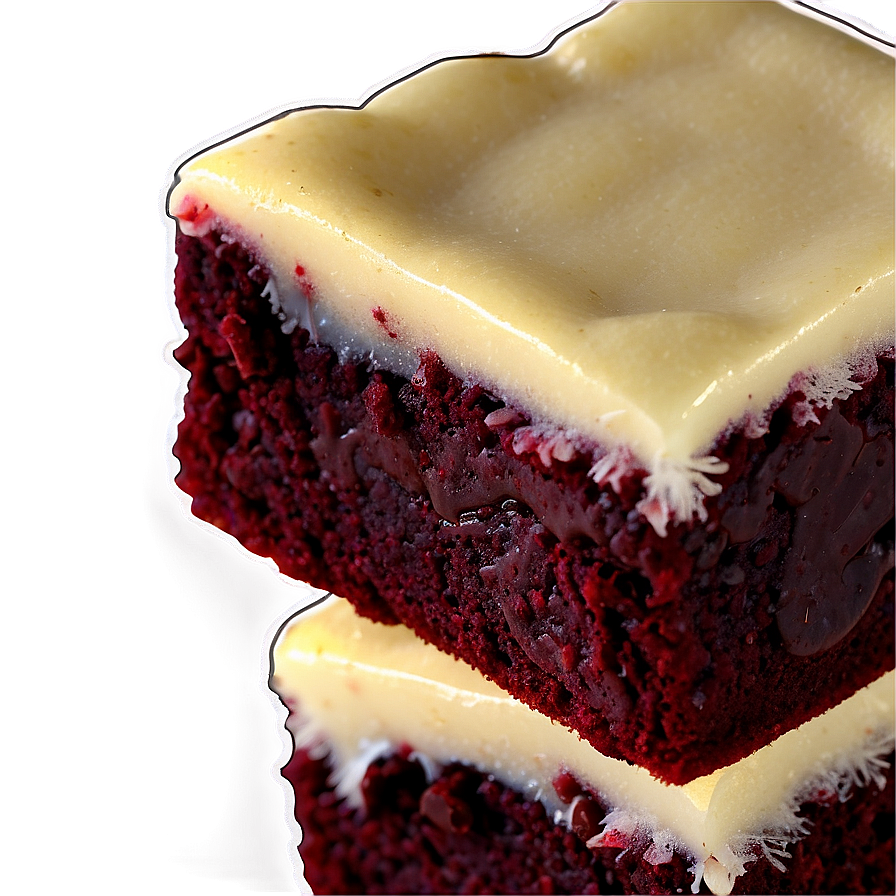 Red Velvet Brownies Png Cdx