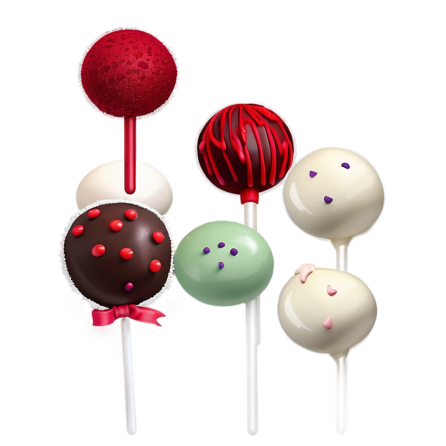 Red Velvet Cake Pops Png Qjg37