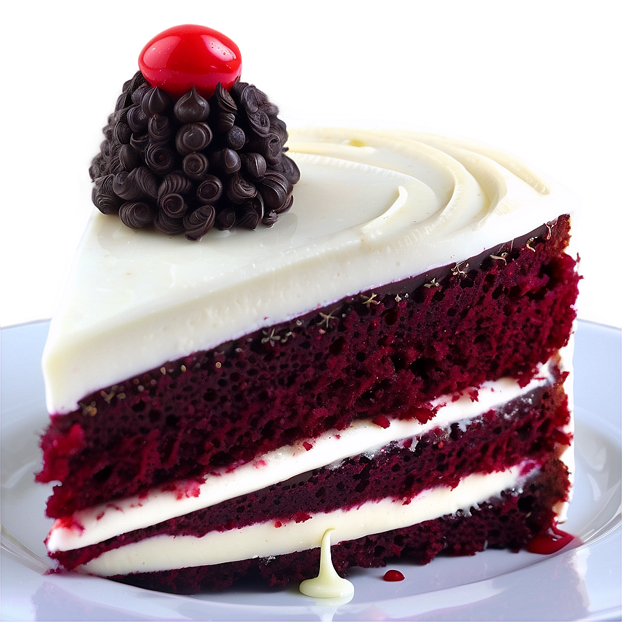 Red Velvet Cake With Mascarpone Cream Png Mya