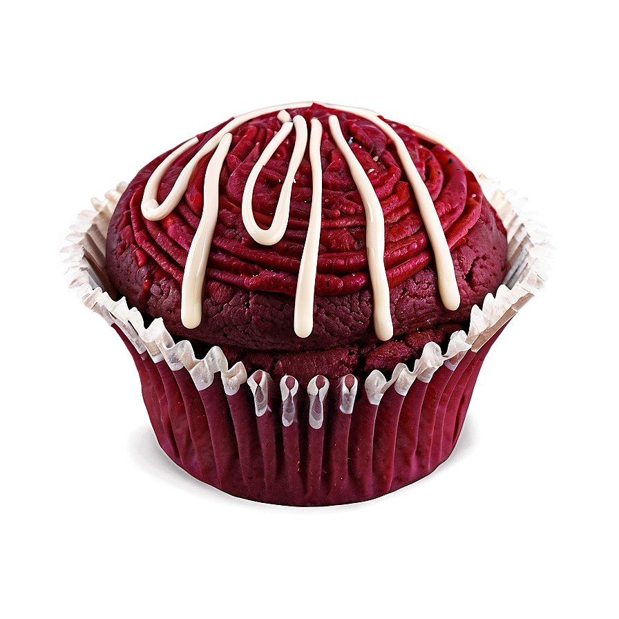 Red Velvet Muffin PNG aeo PNG with transparent background