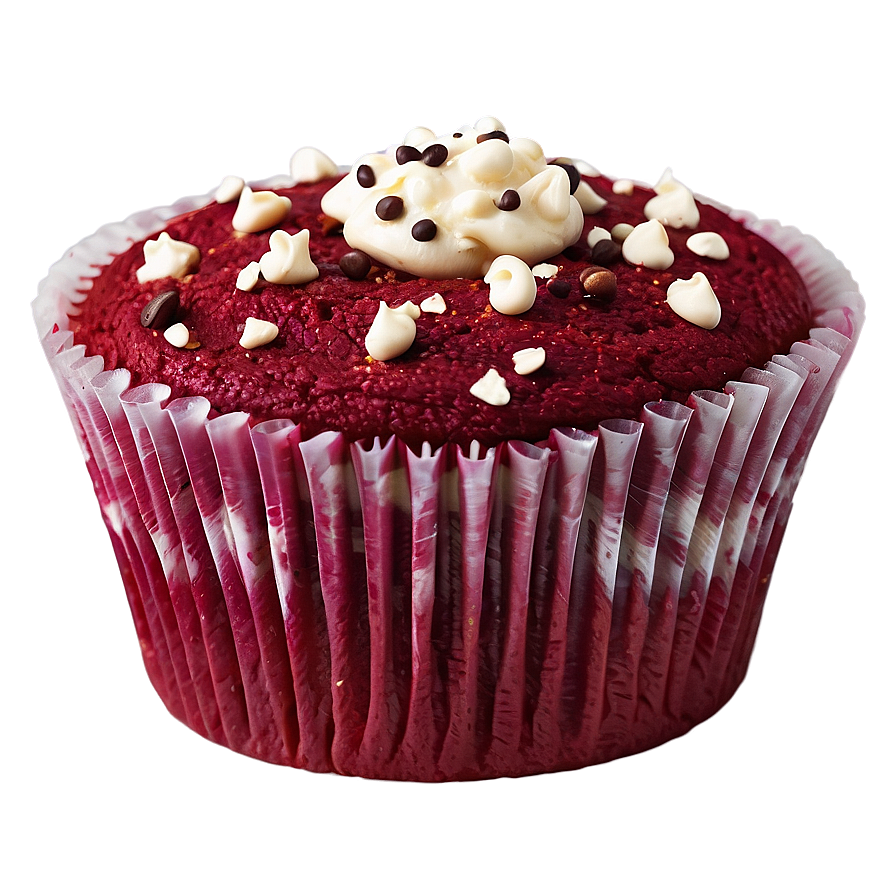 Red Velvet Muffin PNG hda PNG with transparent background