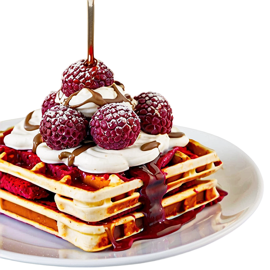 Red Velvet Waffle Png 05212024