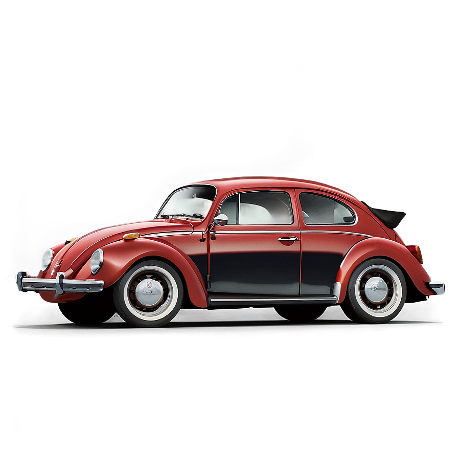 Red Volkswagen Beetle Vehicle Png 45