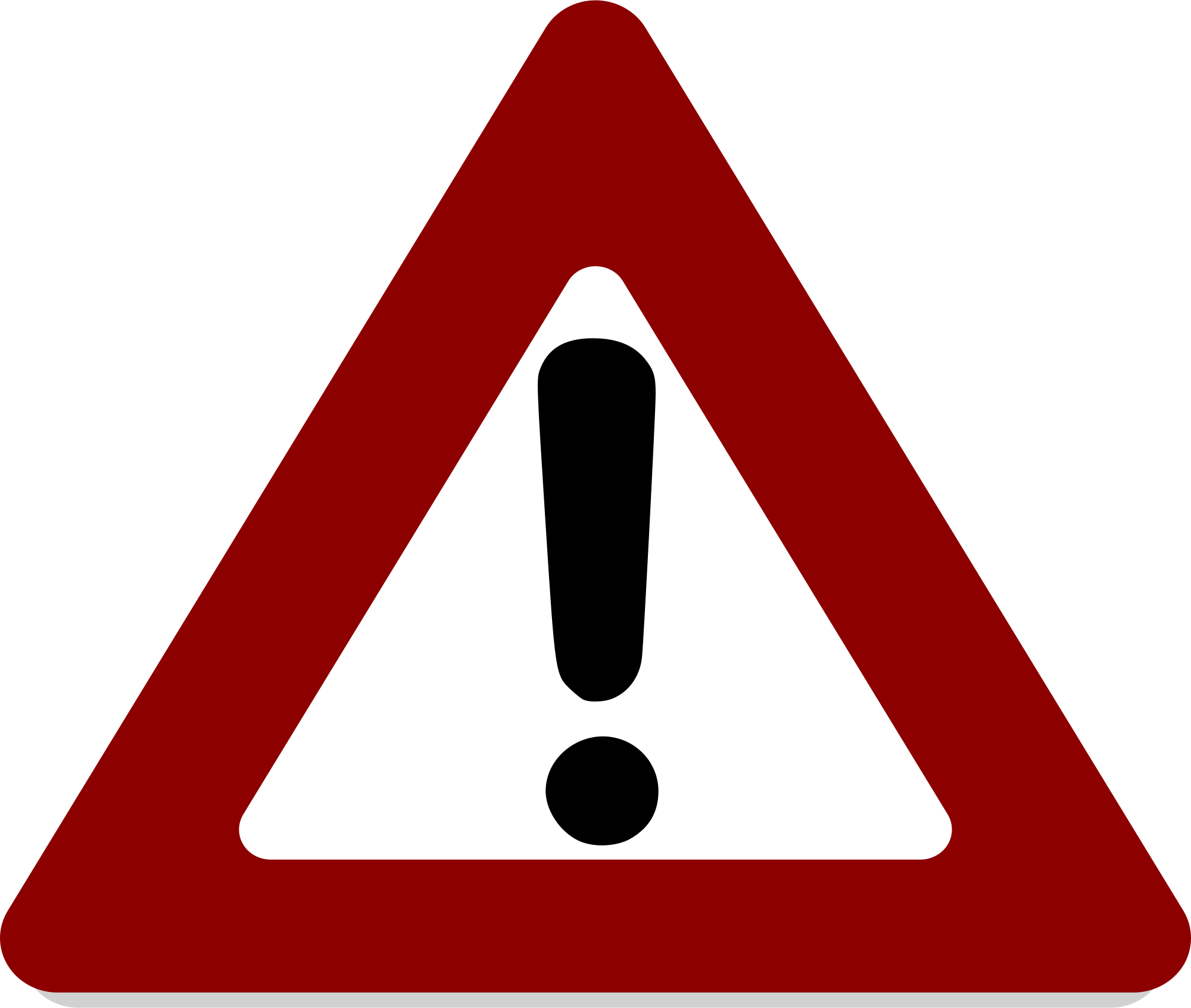 Red Warning Sign Exclamation Point