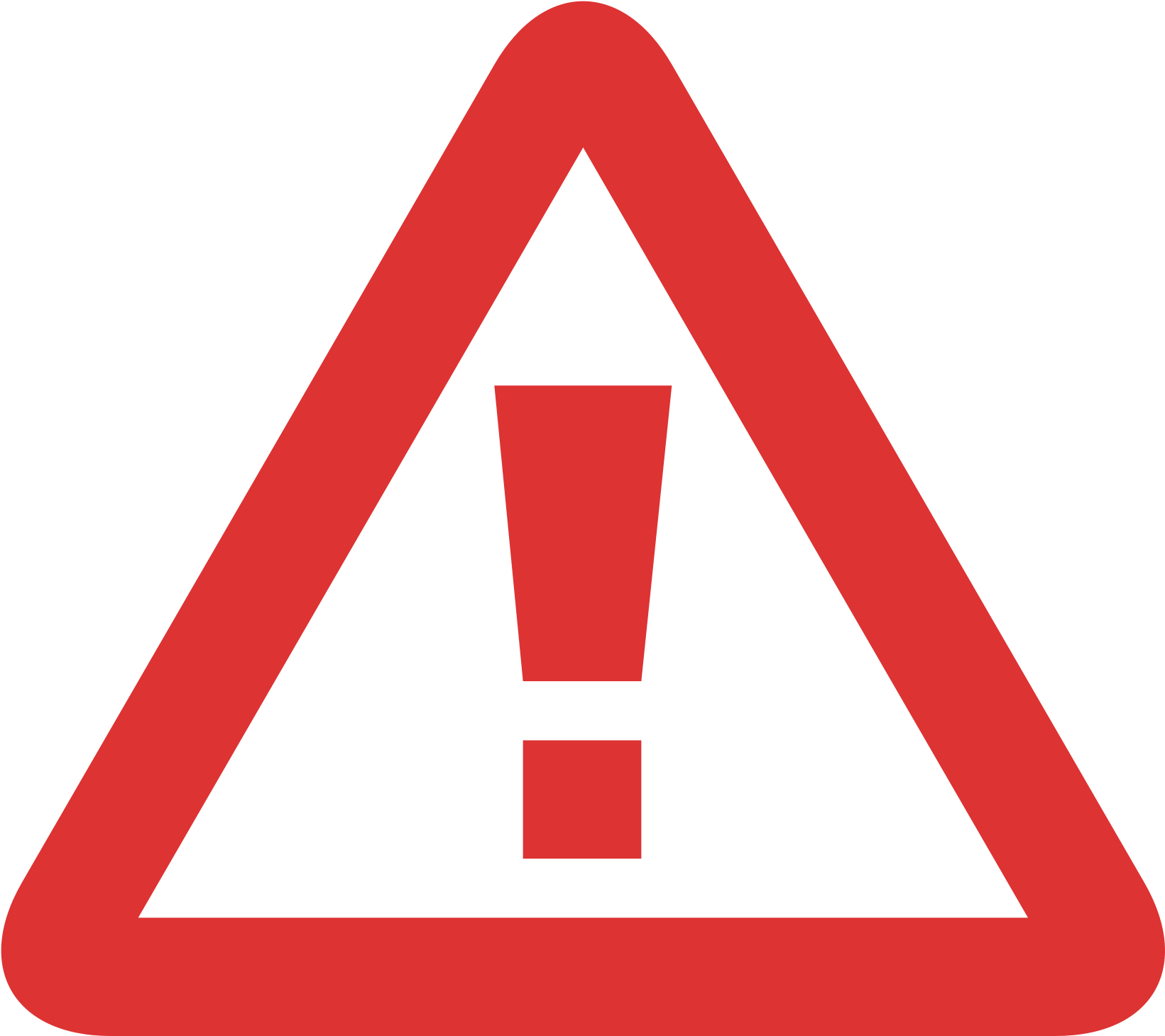 Red Warning Sign Vector