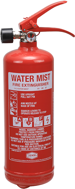 Red Water Mist Fire Extinguisher