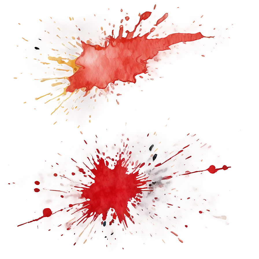 Red Watercolor Splash Png 52