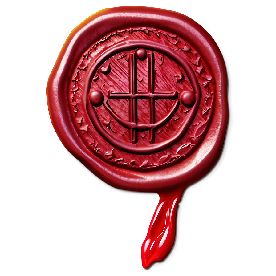 Red Wax Seal Png 06132024