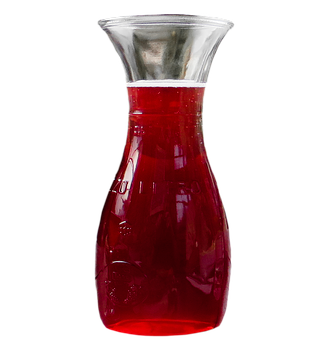 Red Wine Decanter Black Background PNG with transparent background