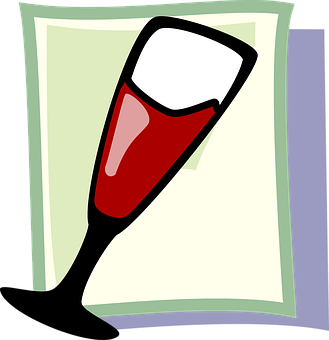 Red Wine Glass Vector Art.jpg PNG with transparent background