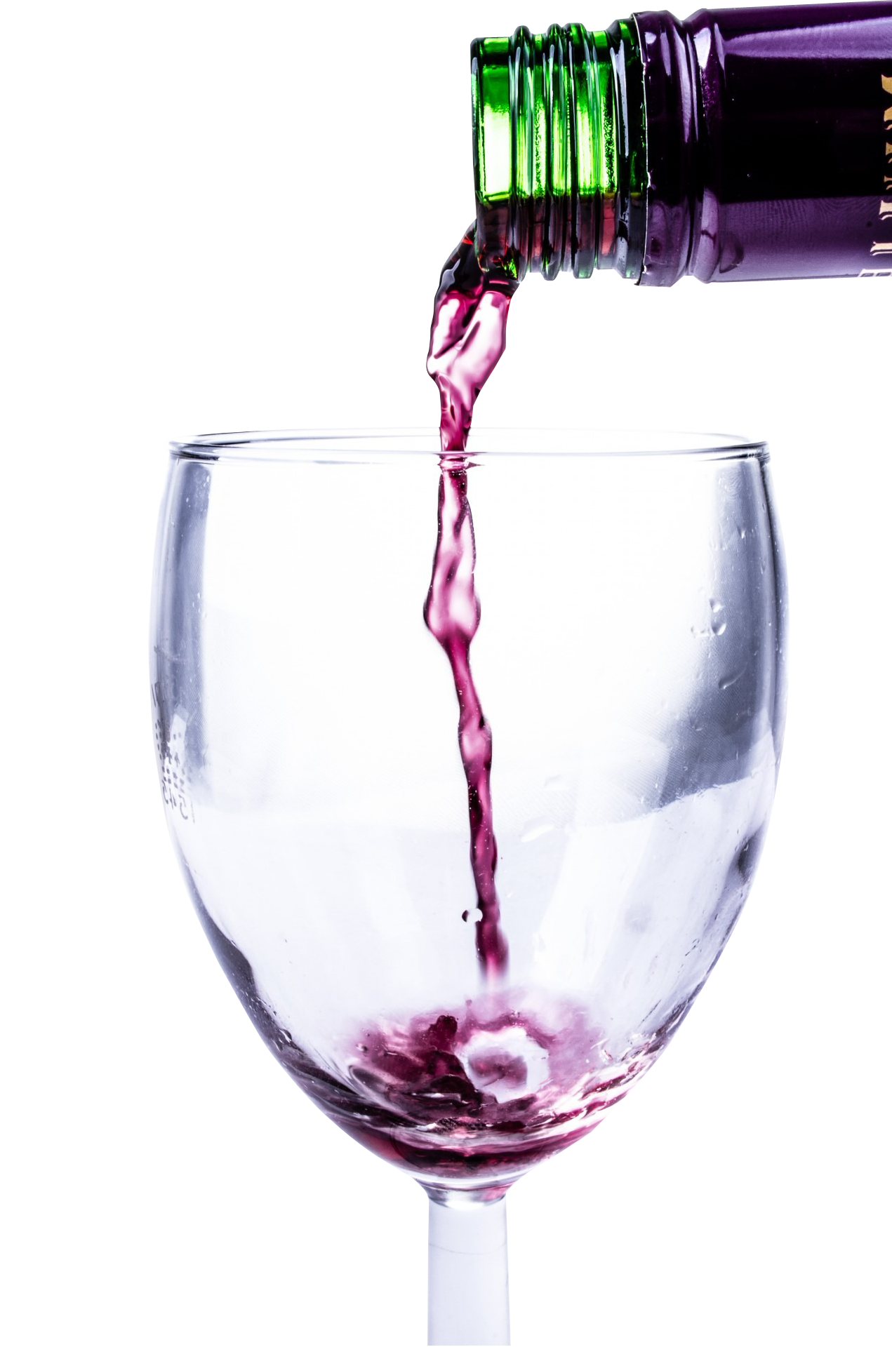 Red Wine Pouring Into Glass