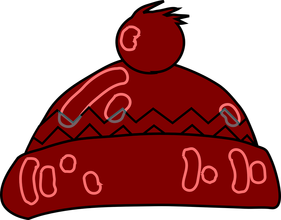 Hat, Winter, Maroon, Wooly - Winter Hat Clipart, HD Png Download PNG with transparent background