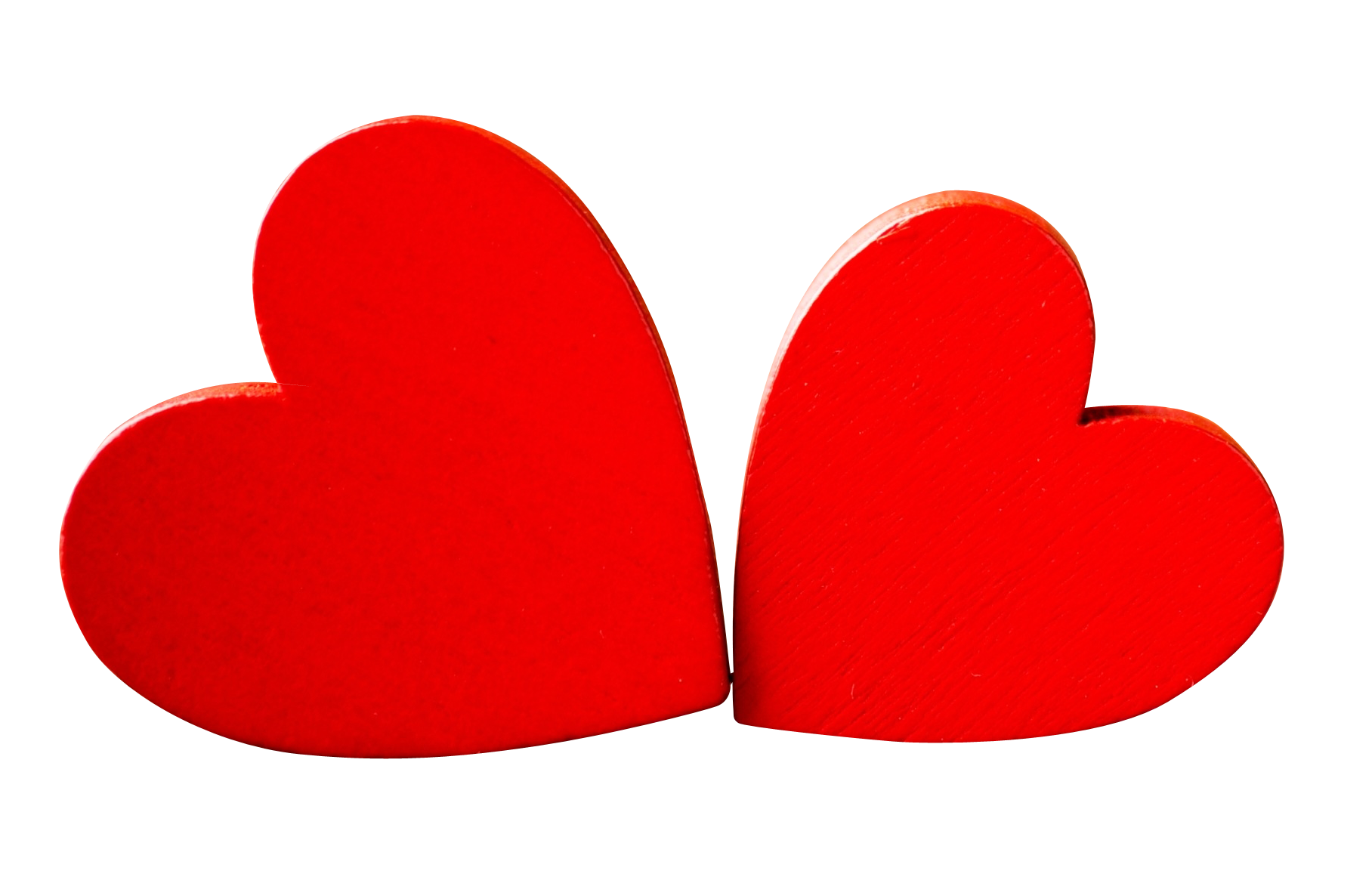 Red Wooden Hearts