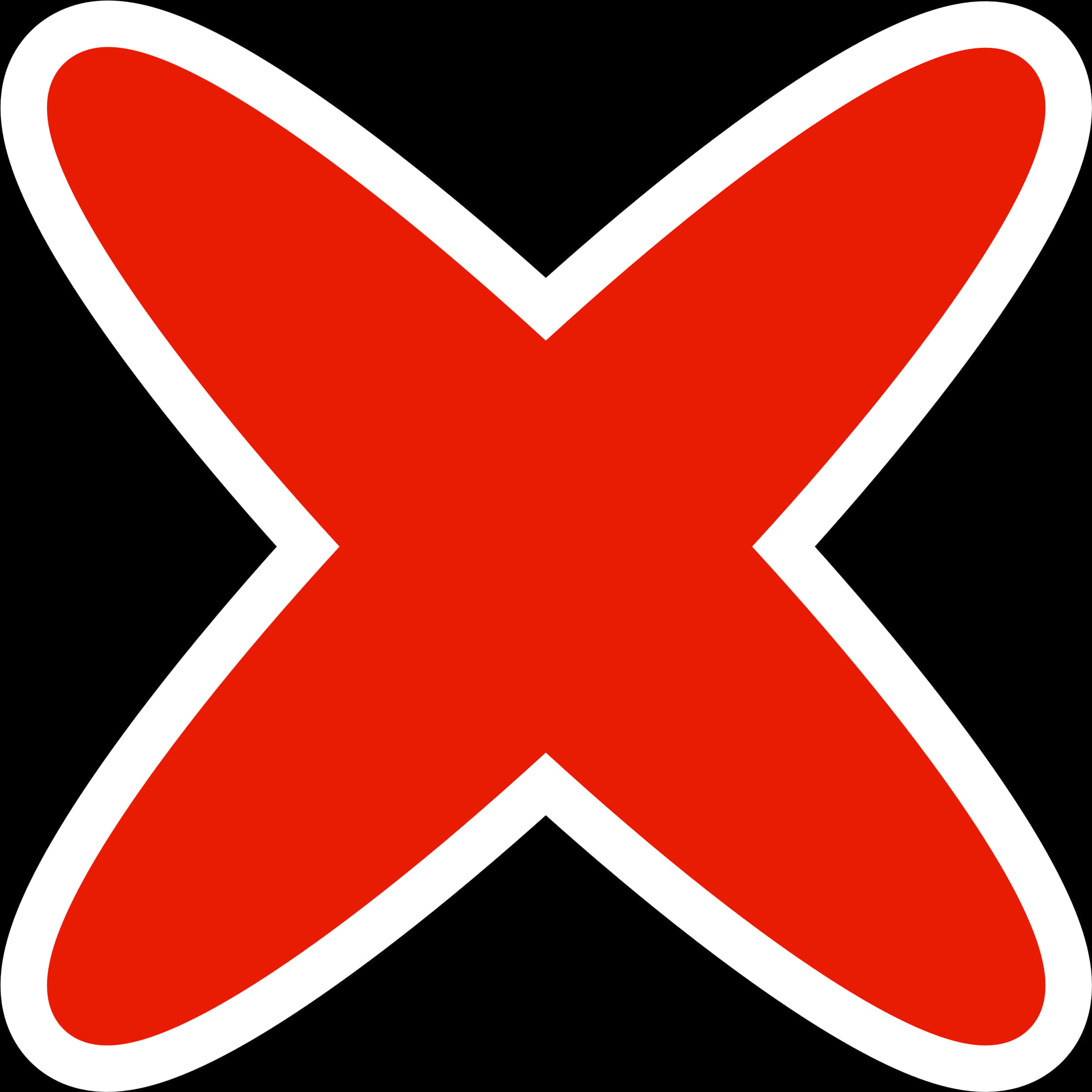 Red X Symbol Graphic