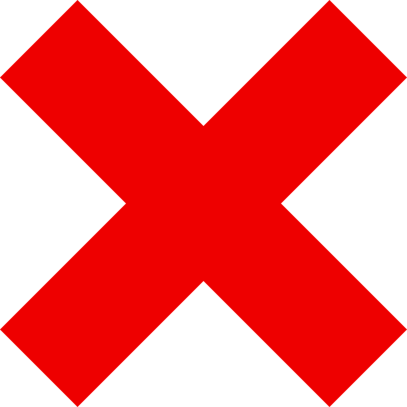 Red, Sign, Icon, Mark, Symbol, Cross, Marks, Orange - Transparent Background Red X PNG with transparent background