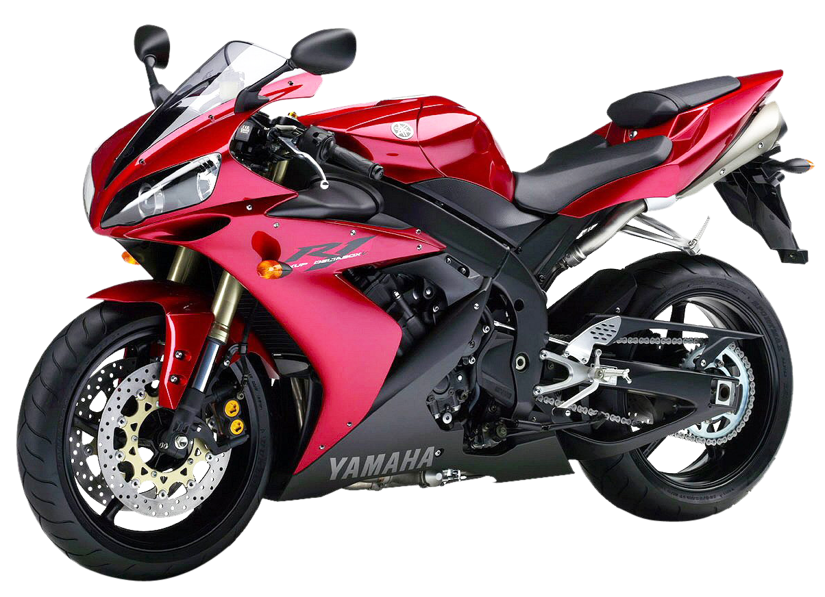 Red Yamaha Sportbike Transparent Background