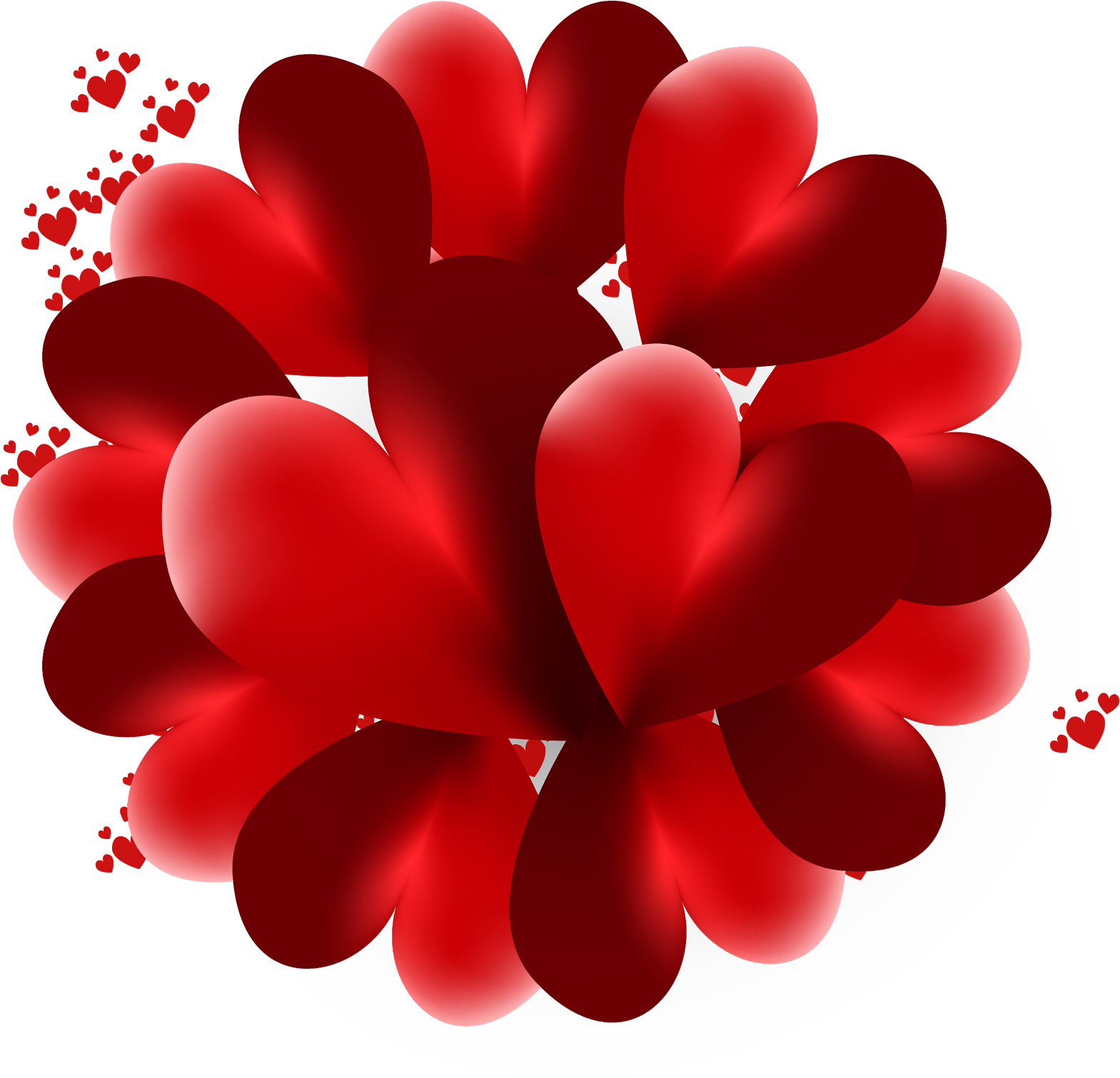 Heart, Love,valentines Day, Pink Heart, 3d Looking - Floral Design, HD Png Download PNG with transparent background