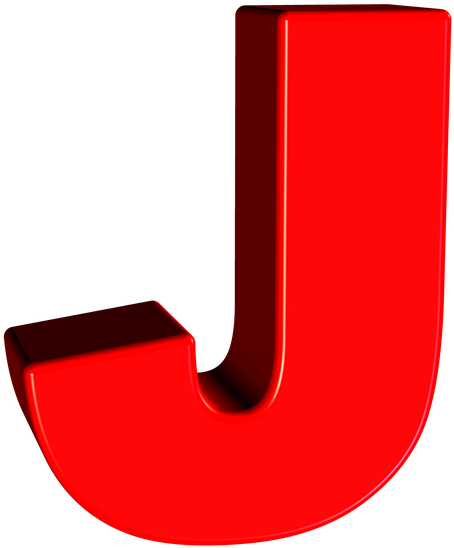 Red3 D Letter J