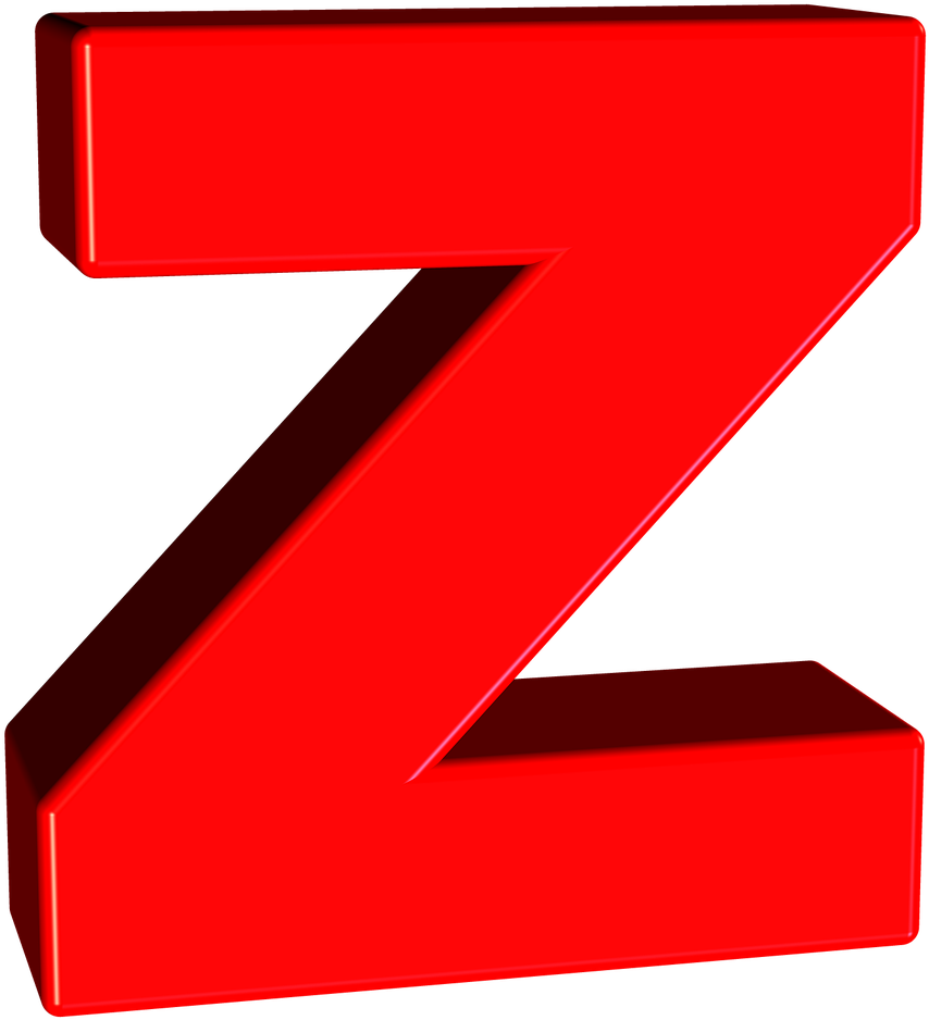 Red3 D Letter Z