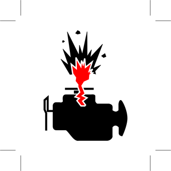 Redand Black Abstract Art PNG with transparent background