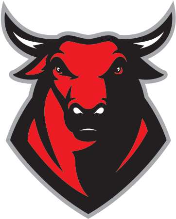 Redand Black Bull Logo PNG with transparent background