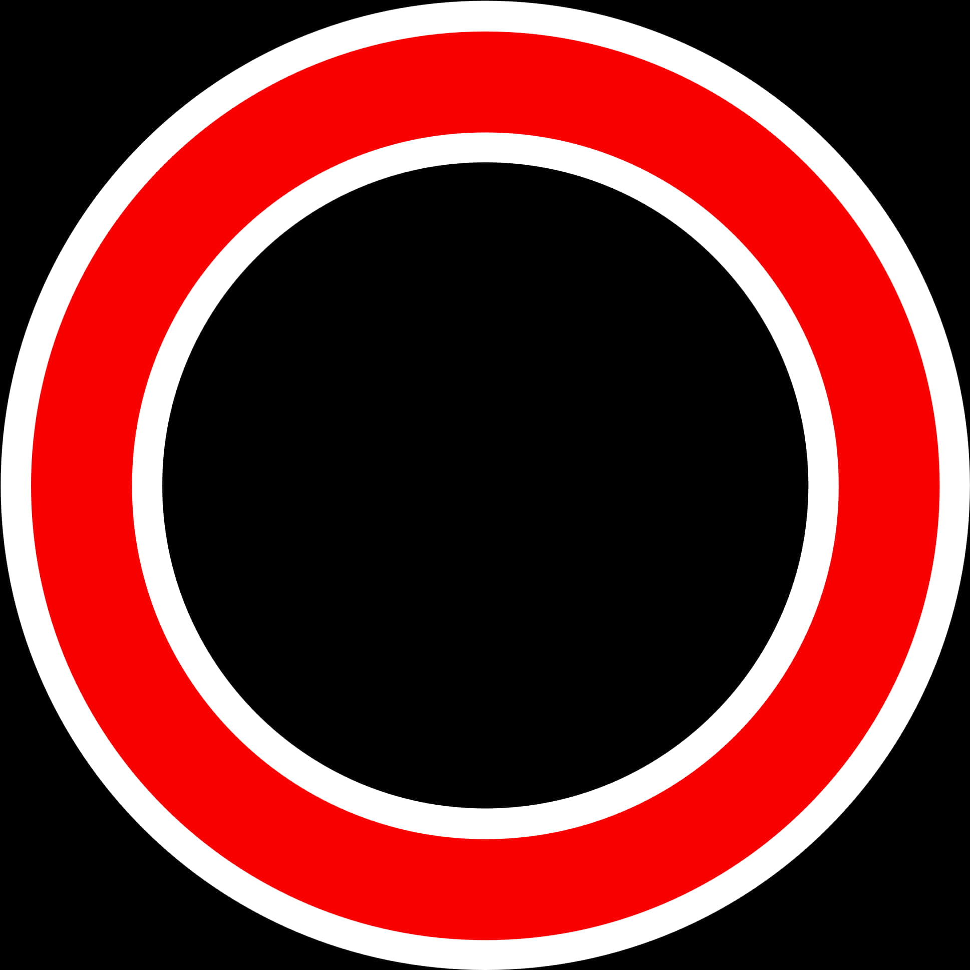 Redand Black Circle Graphic