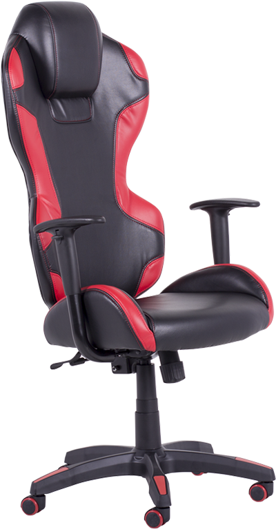 Redand Black Gaming Chair PNG with transparent background
