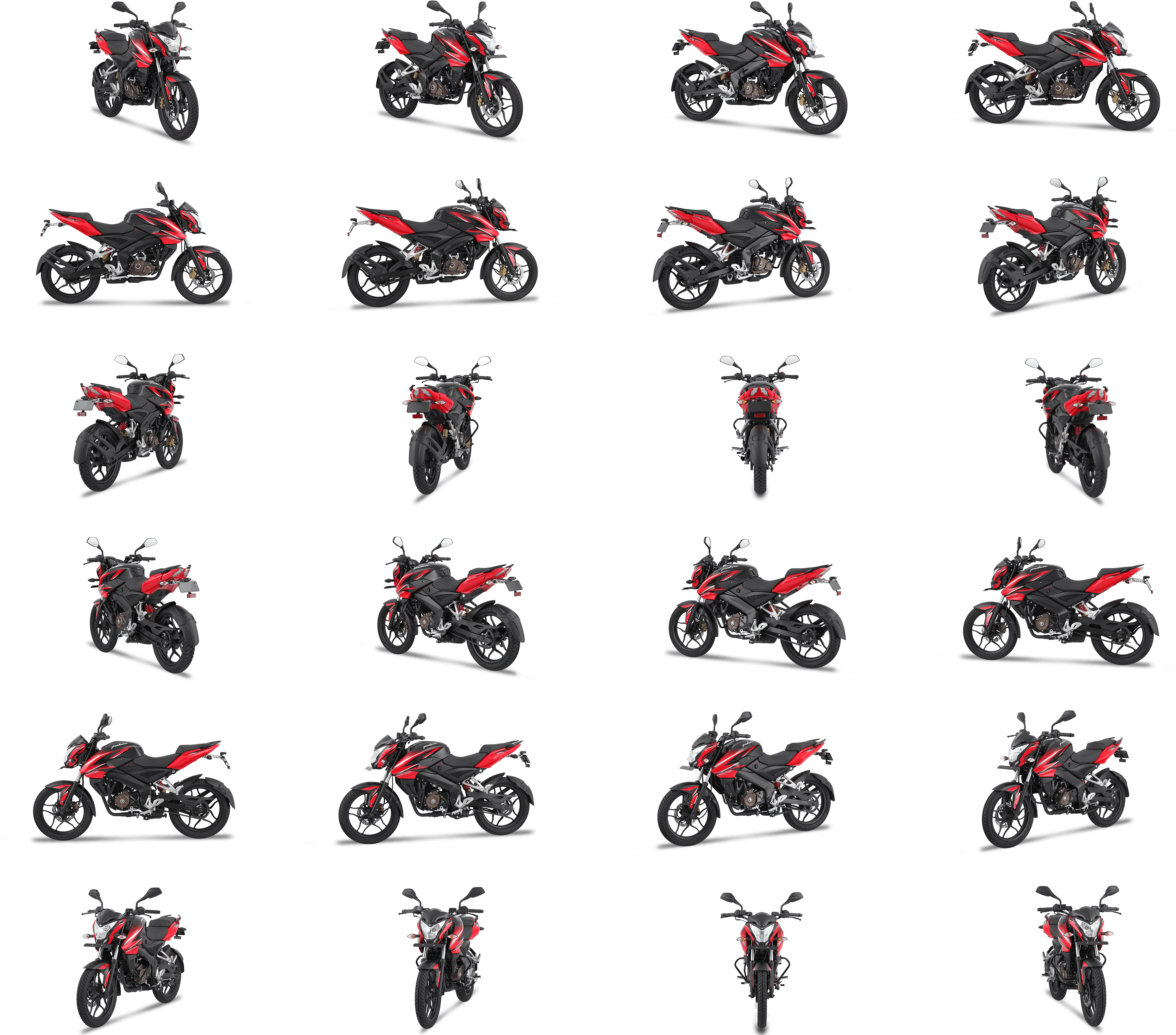 Redand Black Pulsar Motorcycles Pattern