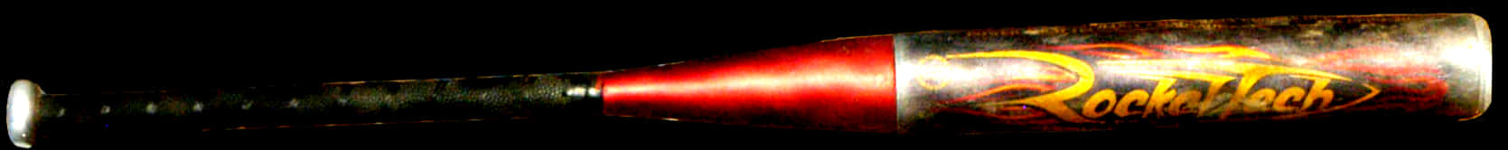 Redand Black Rock Tech Baseball Bat PNG image with a transparent background, free high-resolution download