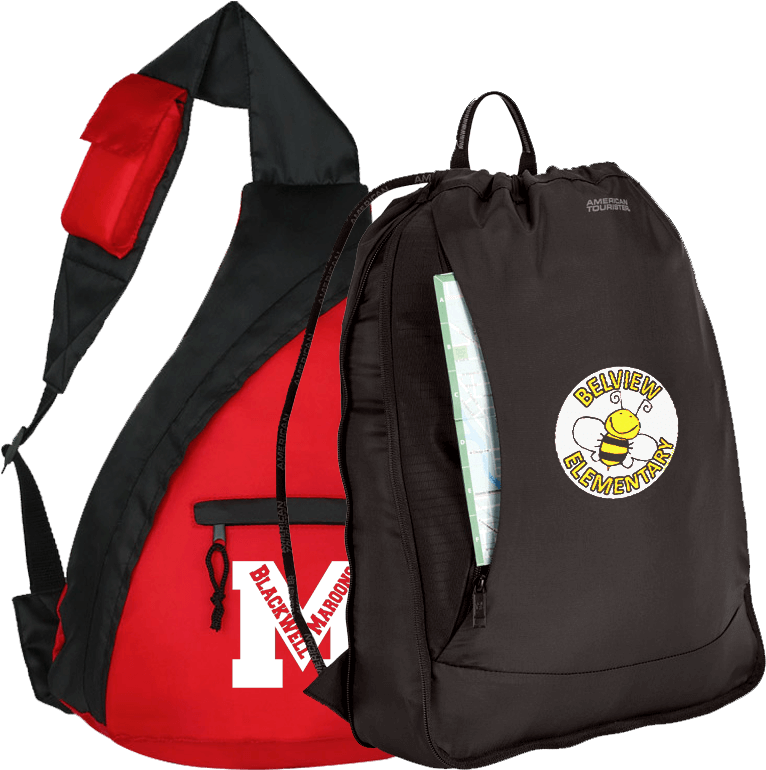 Redand Black School Backpacks