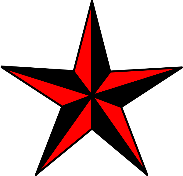 Redand Black Star Graphic